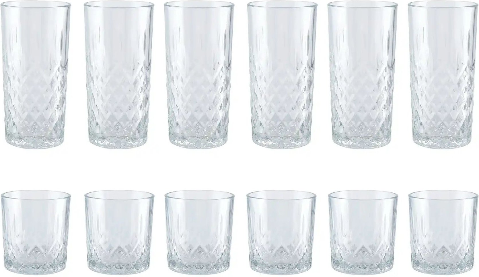 Peill+Putzler Gläserset 12-teilig Seattle ¦ transparent/klar Gläser & Karaffen - Höffner