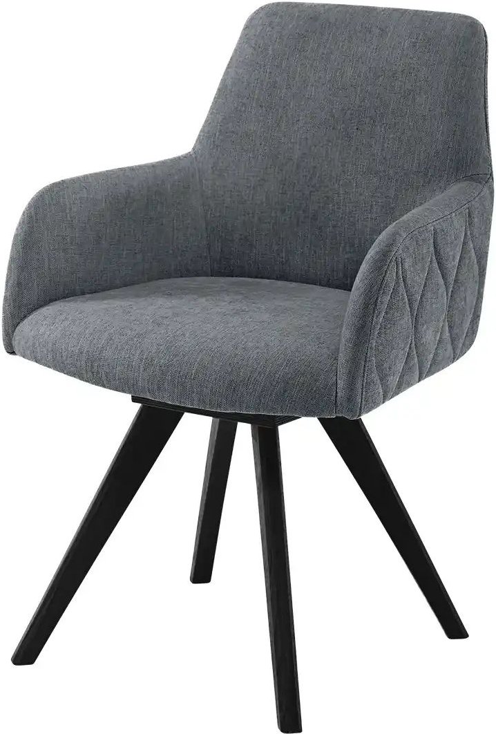 Woodford Esszimmerstuhl Damask ¦ grau ¦ Maße (cm): B: 61 H: 88 T: 66.5 Stühle > Küchenstühle > Küchenstühle mit Armlehn...