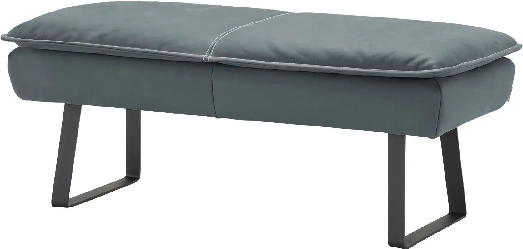 KOINOR Hockerbank Leder Alino ¦ blau ¦ Maße (cm): B: 130 H: 51 T: 56.0 Bänke > Einzelbänke - Höffner