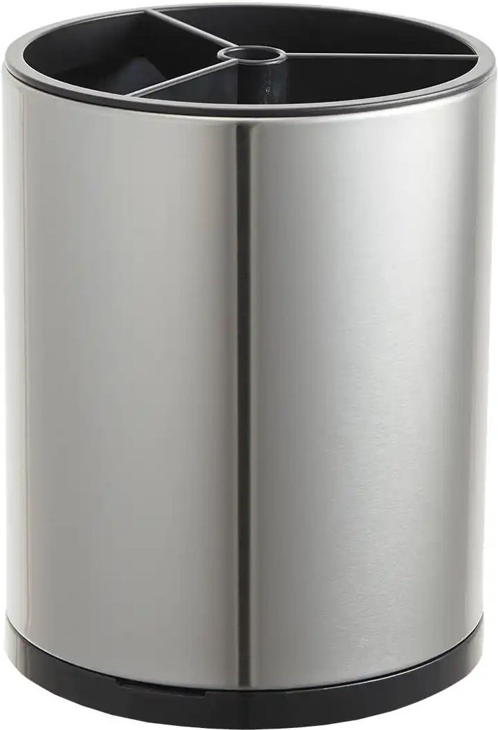 KHG Utensilienhalter ¦ silber ¦ Edelstahl,Kunststoff ¦ Maße (cm): H: 20 Ø: 16 Küchenzubehör & Helfer > Küchenhelfer -...