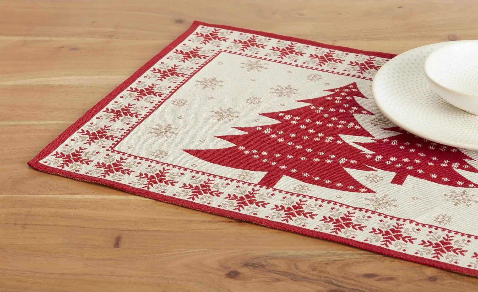 Thumbnail - como Platzset Weihnachten ¦ beige ¦ Baumwollmischgewebe ¦ Maße (cm): B: 32 Weihnachten - Höffner