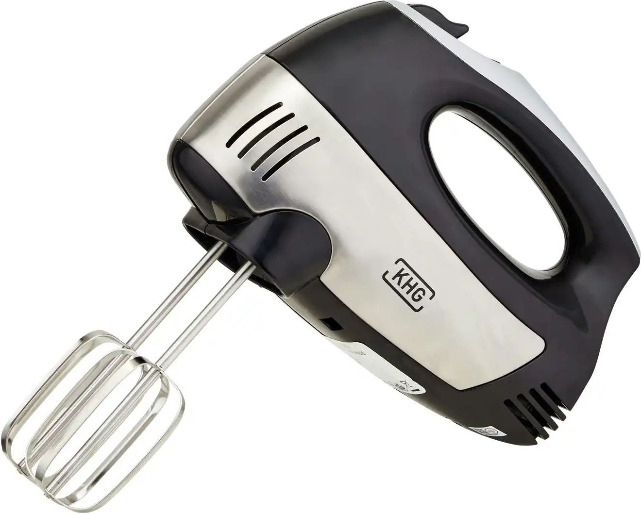 KHG Handmixer HM-305 (SE) ¦ schwarz ¦ Edelstahl,Kunststoff ¦ Maße (cm): B: 10,6 H: 23 T: 17.2 Elektrokleingeräte > Mixe...