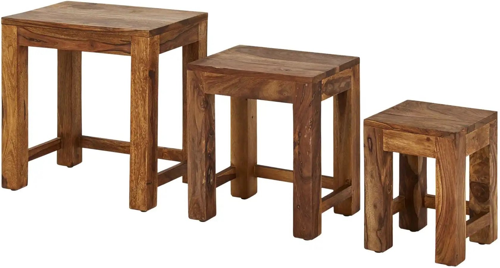 Express for you Beistelltisch  3er-Set  Amarillo ¦ holzfarben ¦ Maße (cm): B: 30 H: 45 Tische > Beistelltische > Beistel...