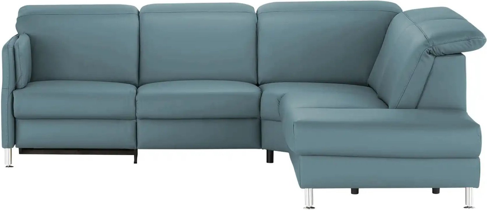 meinSofa Leder-Ecksofa  Leon ¦ blau ¦ Maße (cm): B: 259 H: 83 T: 236.0 Polstermöbel > Sofas > 3-Sitzer - Höffner