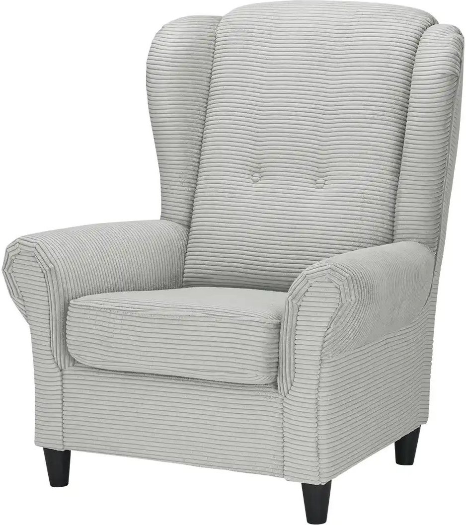 Sessel Kivana ¦ grau ¦ Maße (cm): B: 94 H: 112 T: 94.0 Polstermöbel > Sessel > Ohrensessel - Höffner