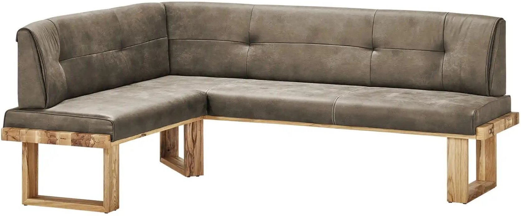 Woodford Eckbank massiv Alina ¦ braun ¦ Maße (cm): B: 225 H: 88 T: 155.0 Bänke > Eckbänke - Höffner