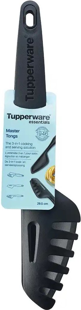 Tupperware Chef-Zange ¦ schwarz ¦ Kunststoff ¦ Maße (cm): B: 5,2 H: 30 T: 5.0 Küchenzubehör & Helfer > Küchenhelfer - ...