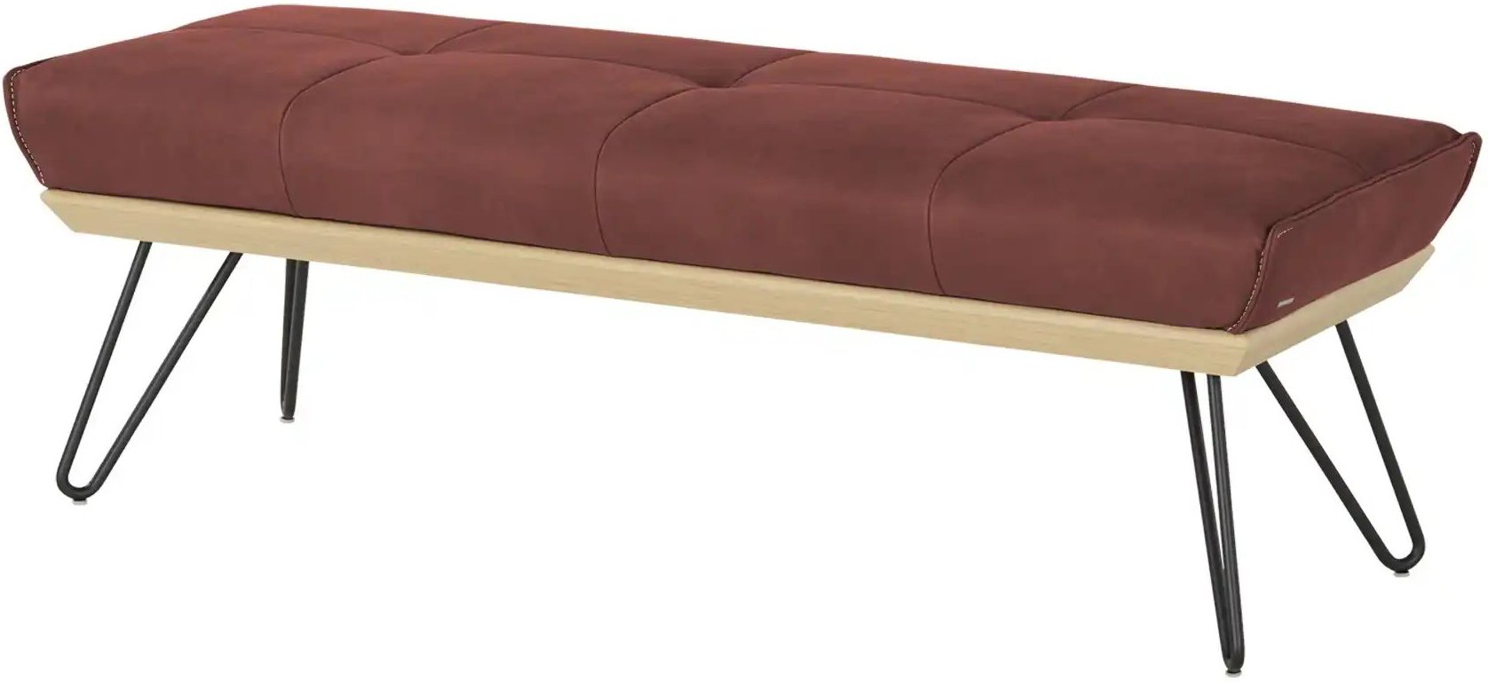 KOINOR Hockerbank Leder Dining System 4 ¦ rot ¦ Maße (cm): B: 170 H: 49 T: 54.0 Bänke > Einzelbänke - Höffner