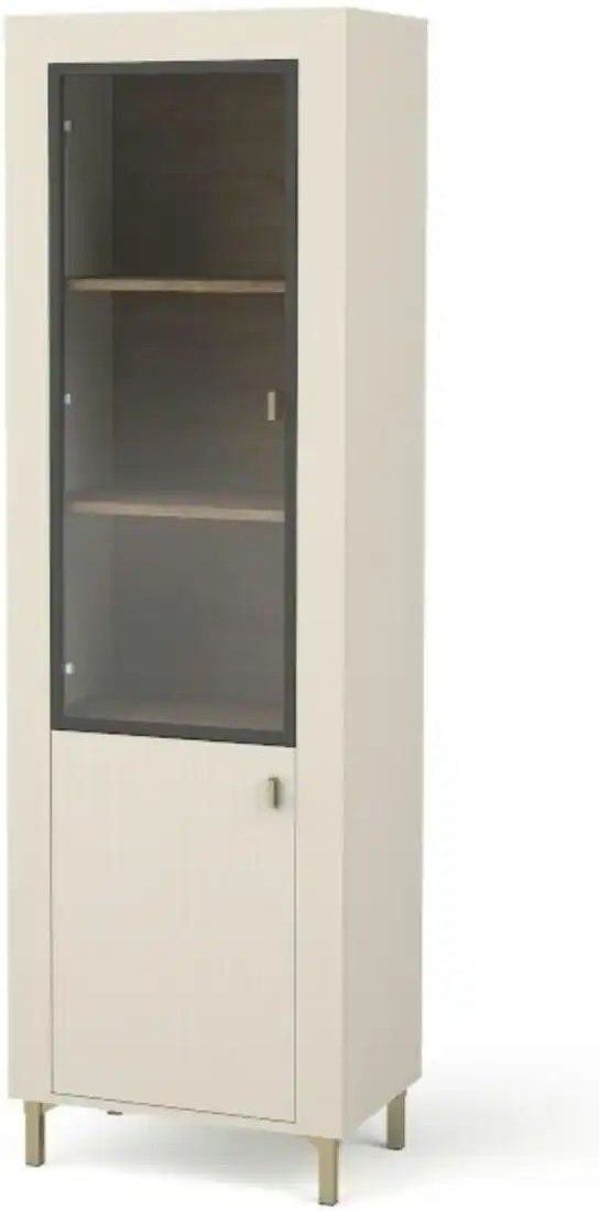 Vitrine ¦ beige ¦ Maße (cm): B: 60 H: 194 Schränke > Vitrinen - Höffner