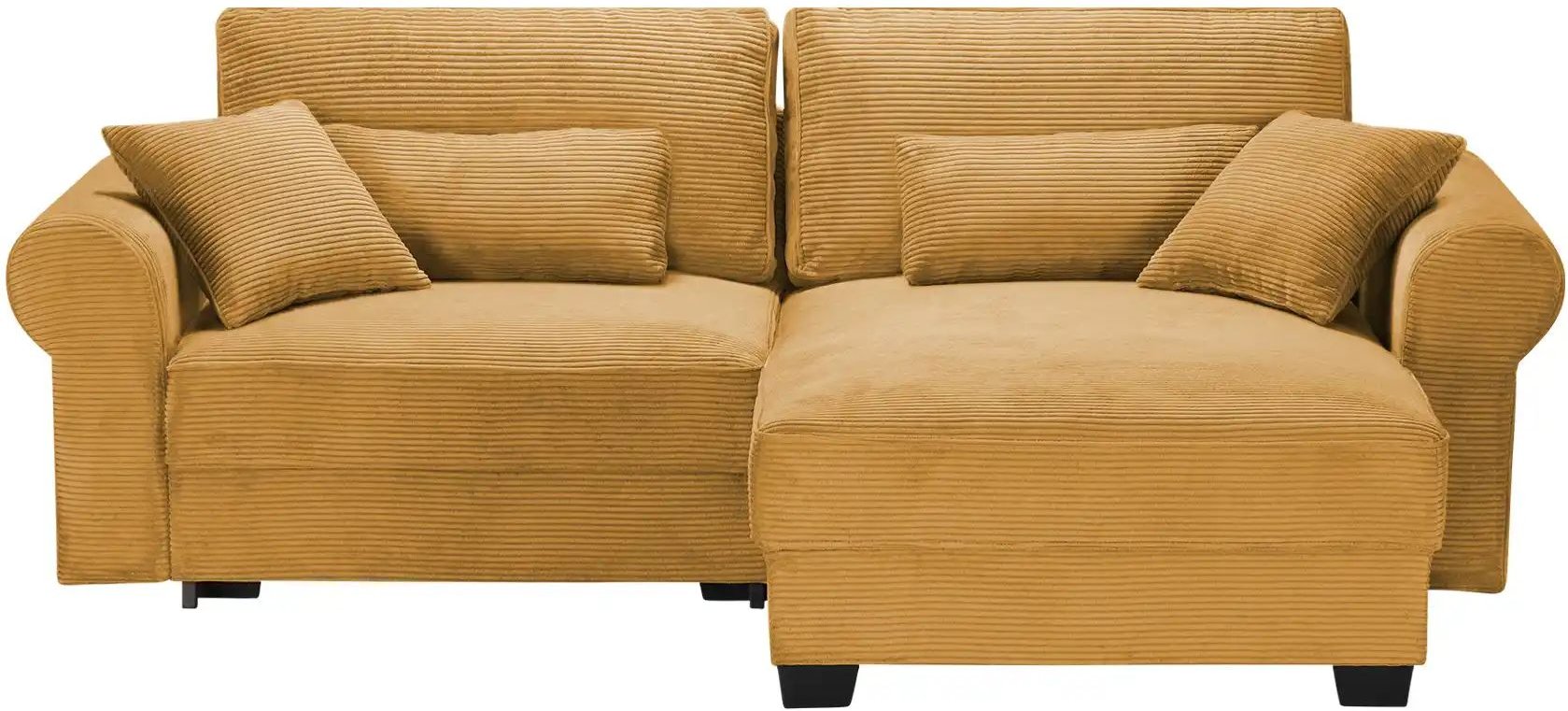 uno Ecksofa beidseitig montierbar Angelina klein ¦ gelb ¦ Maße (cm): B: 255 H: 92 T: 185.0 Polstermöbel > Sofas > Ecksof...