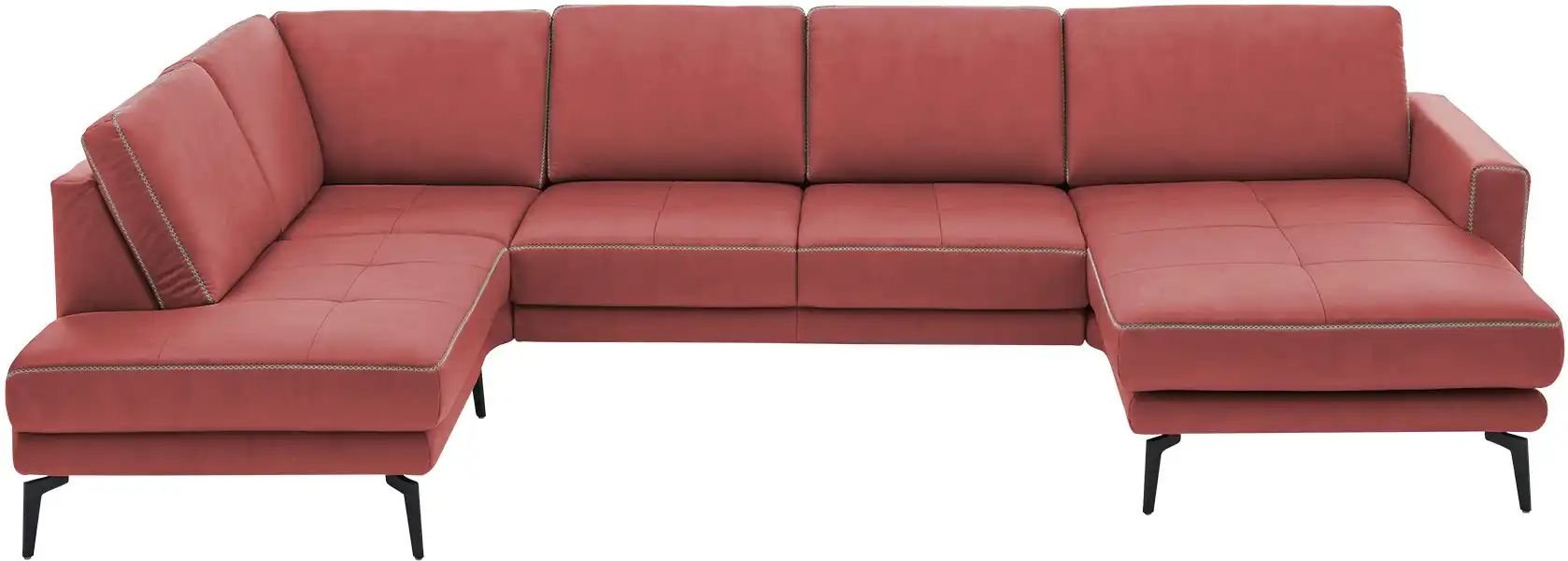 meinSofa Wohnlandschaft aus Mikrofaser Mike ¦ rot ¦ Maße (cm): B: 327 H: 86 T: 180.0 Polstermöbel > Sofas > Wohnlandscha...
