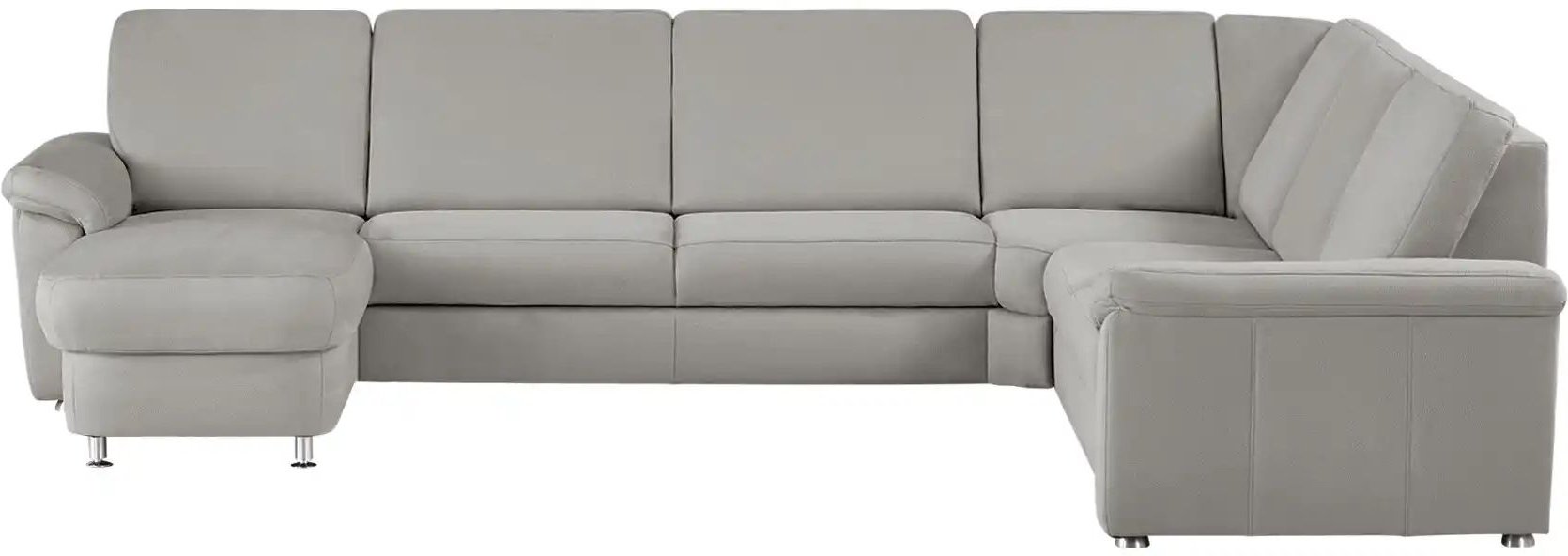 meinSofa Wohnlandschaft Mikrofaser Rita ¦ grau ¦ Maße (cm): B: 330 H: 91 T: 240.0 Polstermöbel > Sofas > Wohnlandschafte...