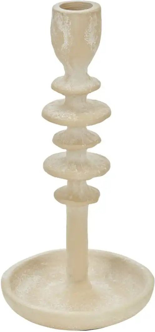 Thumbnail - HOME STORY Kerzenständer   ¦ creme ¦ Aluminium ¦ Maße (cm): H: 23  Ø: 11.5 Accessoires > Kerzen & Kerzenständer > Kerzen...