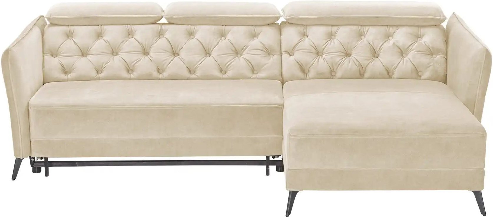 smart Ecksofa mit Kopfteilverstellung Kavita ¦ beige ¦ Maße (cm): B: 254 H: 85 T: 199.0 Polstermöbel > Sofas > Ecksofas ...