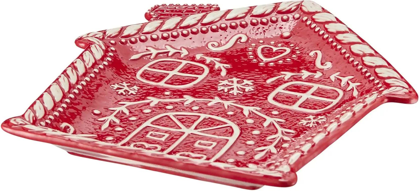 HOME STORY Servierplatte Haus ¦ rot ¦ Dolomite ¦ Maße (cm): B: 23 H: 2,5 T: 20.5 Weihnachten - Höffner
