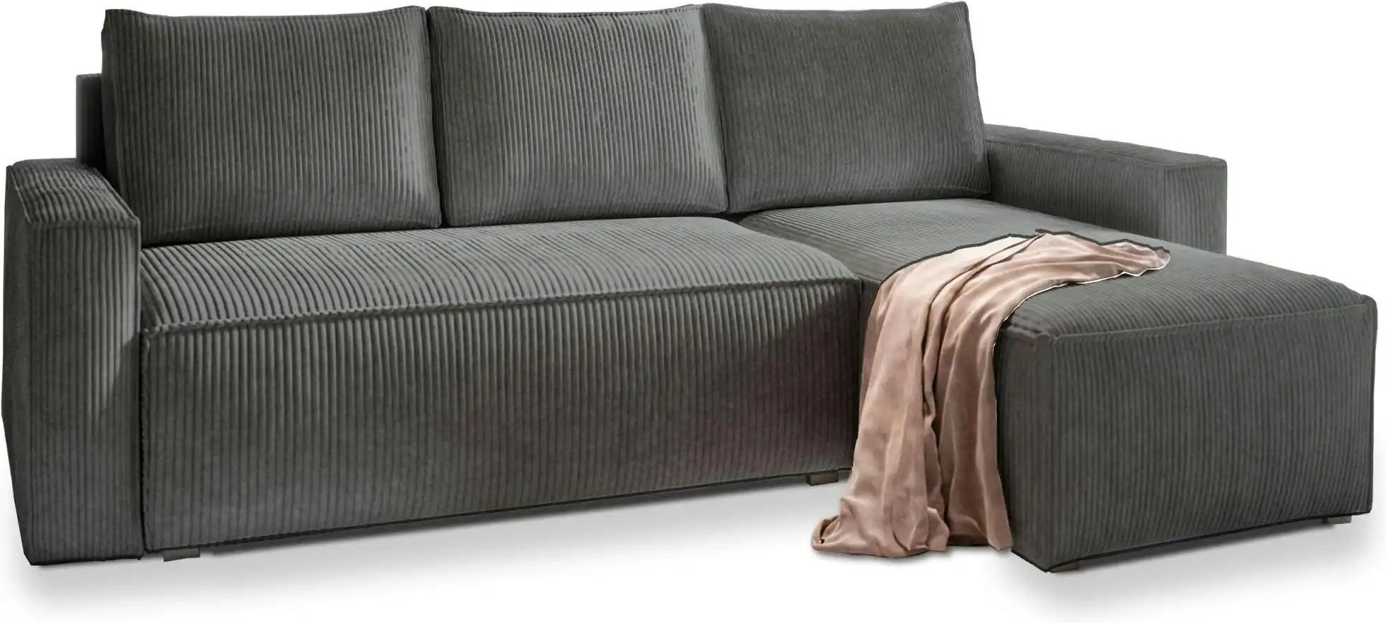 MASSENO Ecksofa mit Schlaffunktion Potaro ¦ grau ¦ Maße (cm): B: 230 H: 85 Polstermöbel > Sofas > 3-Sitzer - Höffner