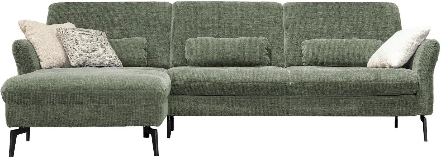 Thumbnail - meinSofa Ecksofa Cord DANTE ¦ grün ¦ Maße (cm): B: 280 H: 91 T: 179.0 Polstermöbel > Sofas > 3-Sitzer - Höffner