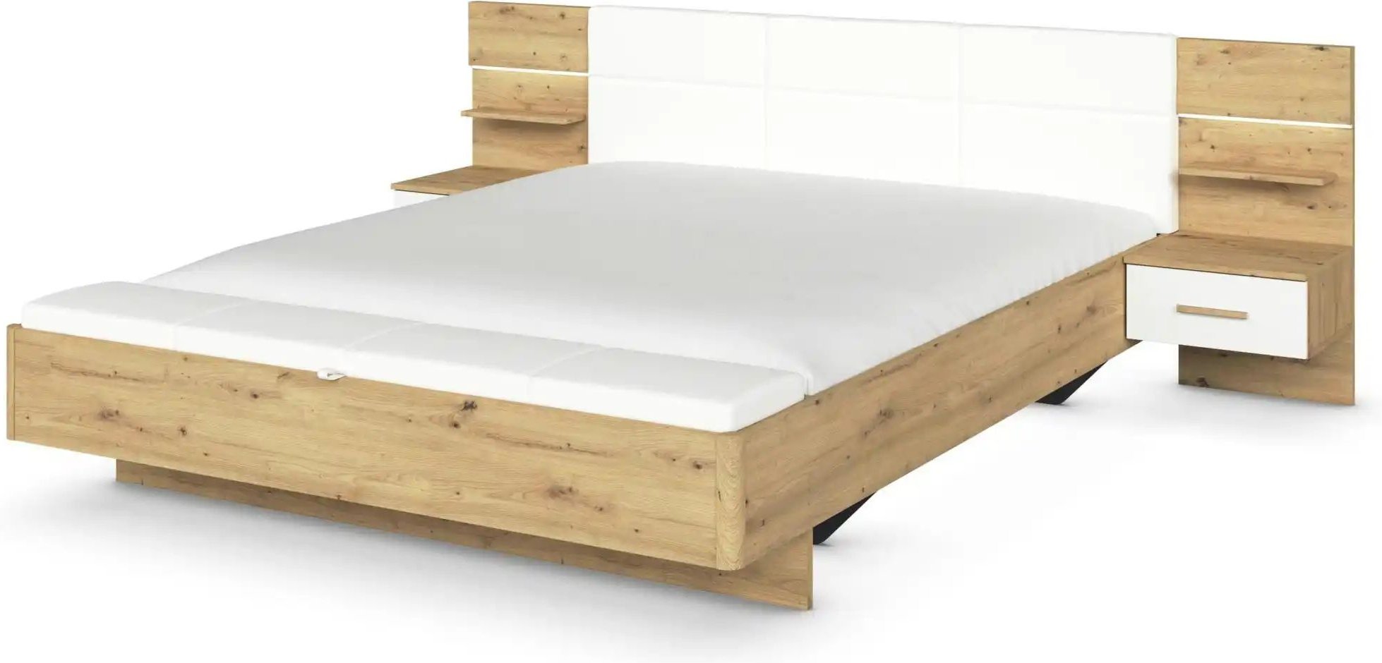 Bettanlage Moffat ¦ holzfarben ¦ Maße (cm): B: 279 H: 93 Betten > Doppelbetten > Doppelbetten 180x200 - Höffner