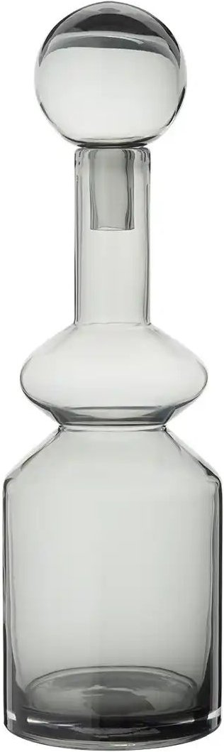 HOME STORY Vase mit Aufsatz ¦ grau ¦ Glas ¦ Maße (cm): B: 13 H: 42 Accessoires > Vasen - Höffner