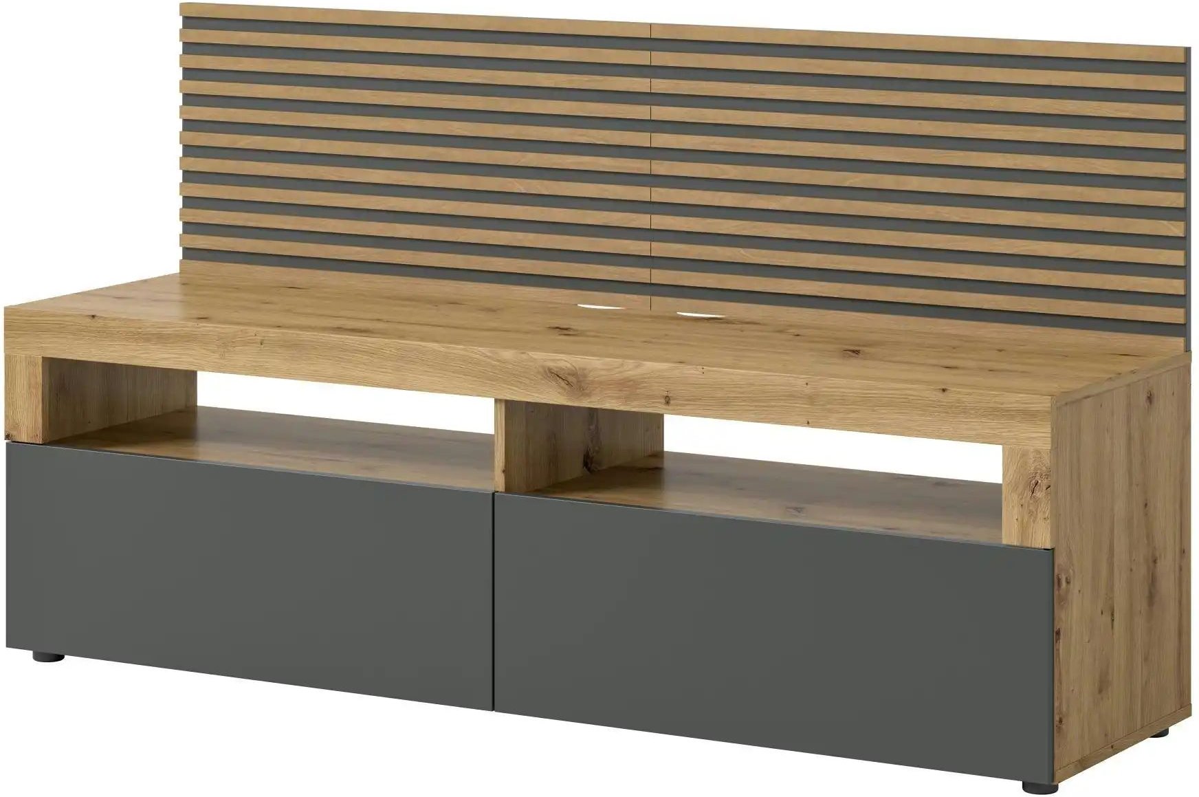 Lowboard inkl. Paneel Ole ¦ holzfarben ¦ Maße (cm): B: 160 H: 90 T: 45.0 Kommoden & Sideboards > Lowboards - Höffner