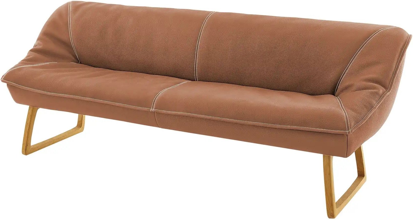 KOINOR Polsterbank Leder Alino ¦ braun ¦ Maße (cm): B: 208 H: 89 T: 77.0 Bänke > Einzelbänke - Höffner