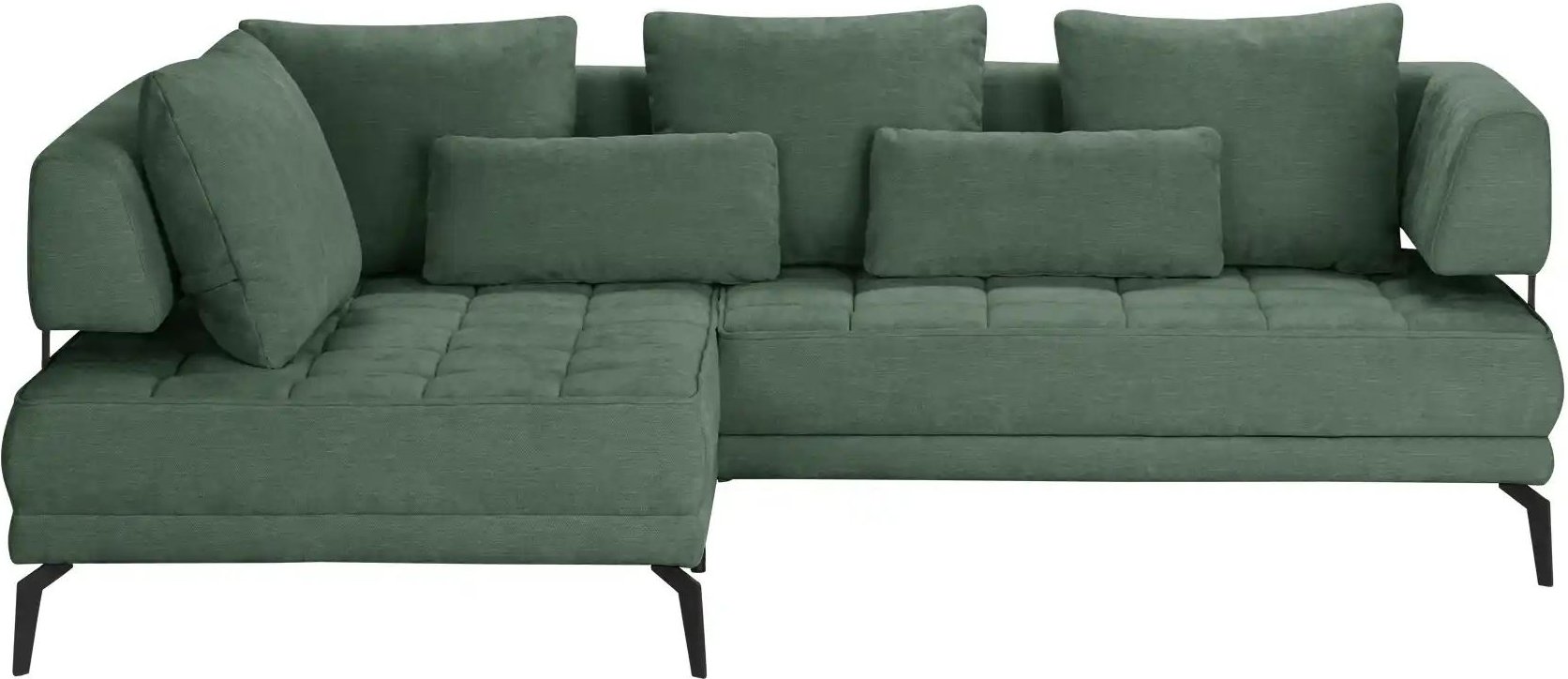 switch Ecksofa  Giotto ¦ grün ¦ Maße (cm): B: 242 H: 85 T: 176.0 Polstermöbel > Sofas > Ecksofas - Höffner