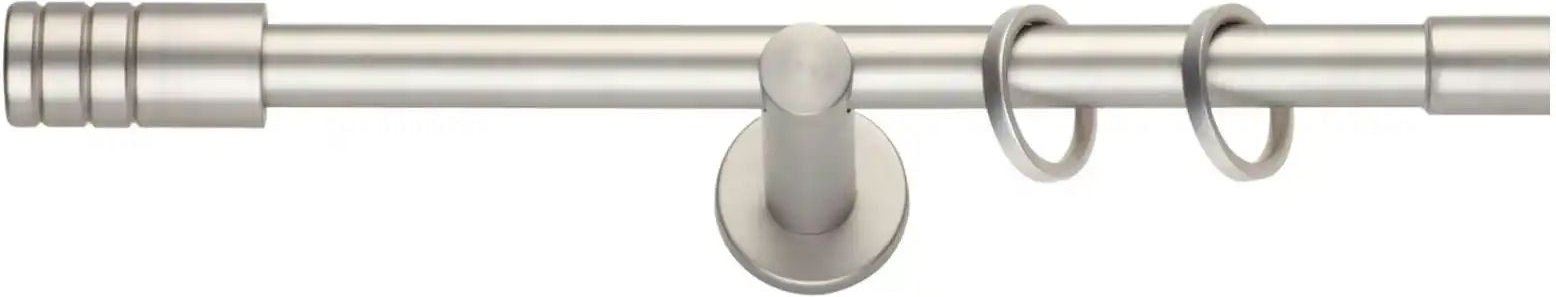 Mydeco Teleskopgarnitur rillcube ¦ silber ¦ Stahl ¦ Maße (cm): B: 120 H: 1,9 Gardinen & Rollos > Gardinenstangen & Zub...