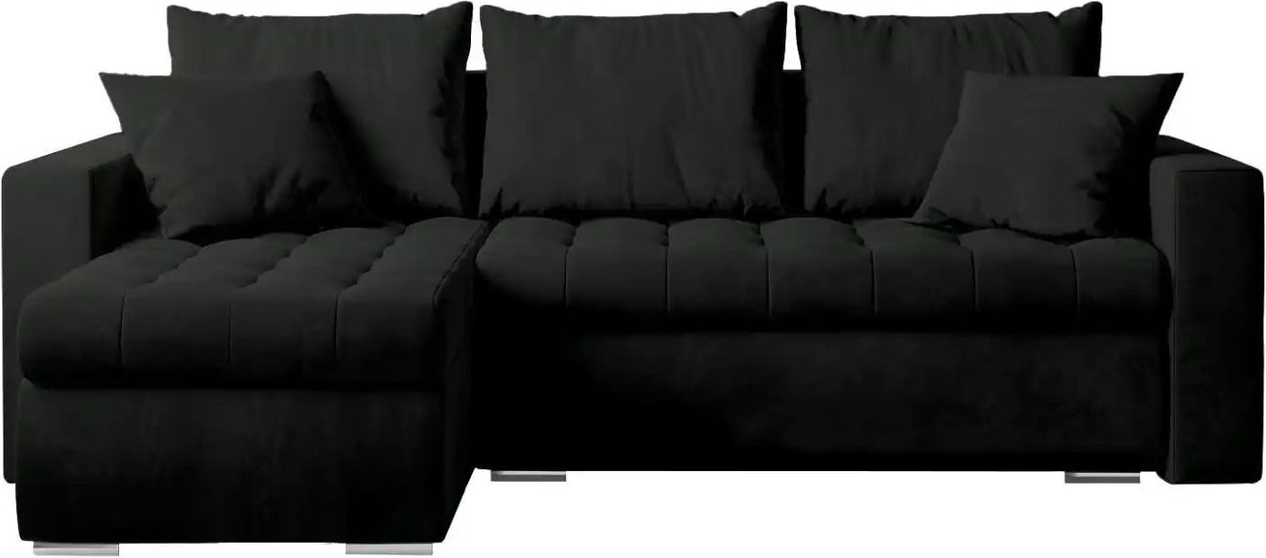 Ecksofa mit Schlaffunktion Luis ¦ schwarz ¦ Maße (cm): B: 238 H: 85 Polstermöbel > Sofas > 3-Sitzer - Höffner