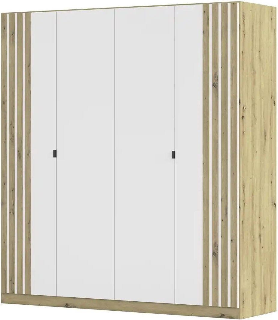 Drehtürenschrank Piove ¦ weiß ¦ Maße (cm): B: 181 H: 197 T: 54.0 Schränke > Kleiderschränke > Drehtürenschränke - Höffn...