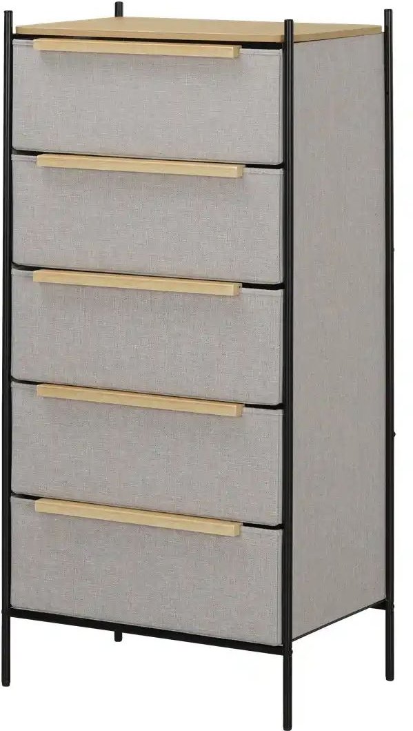 Thumbnail - Kommode Giovo ¦ grau ¦ Maße (cm): B: 57,7 H: 118,7 T: 40.0 Kommoden & Sideboards > Kommoden - Höffner