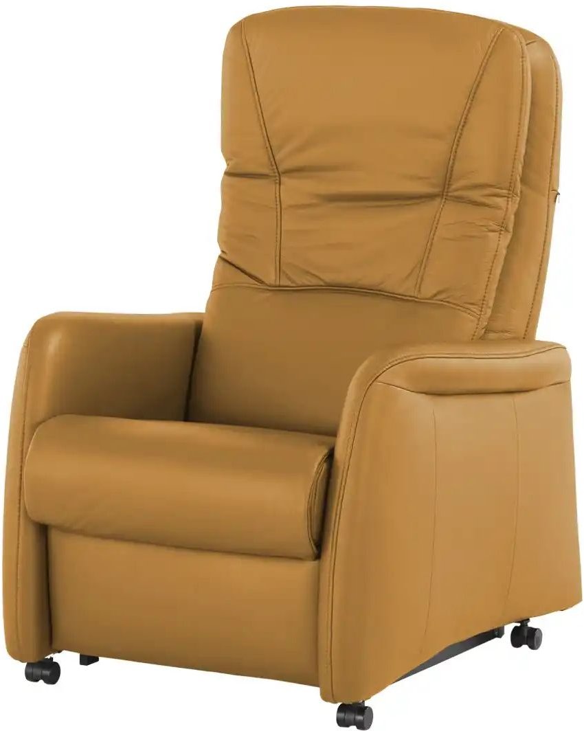 Hukla Ledersessel mit verschiedenen Funktionen Tobias ¦ gelb ¦ Maße (cm): B: 75 H: 102 T: 88.0 Polstermöbel > Sessel > R...
