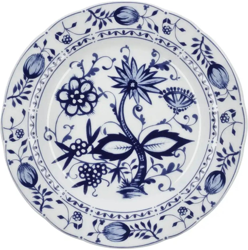 Kahla Speiseteller "Rosella" Zwiebelmuster ¦ blau ¦ Porzellan ¦ Maße (cm): H: 2,5 Ø: 26 Geschirr > Teller - Höffner