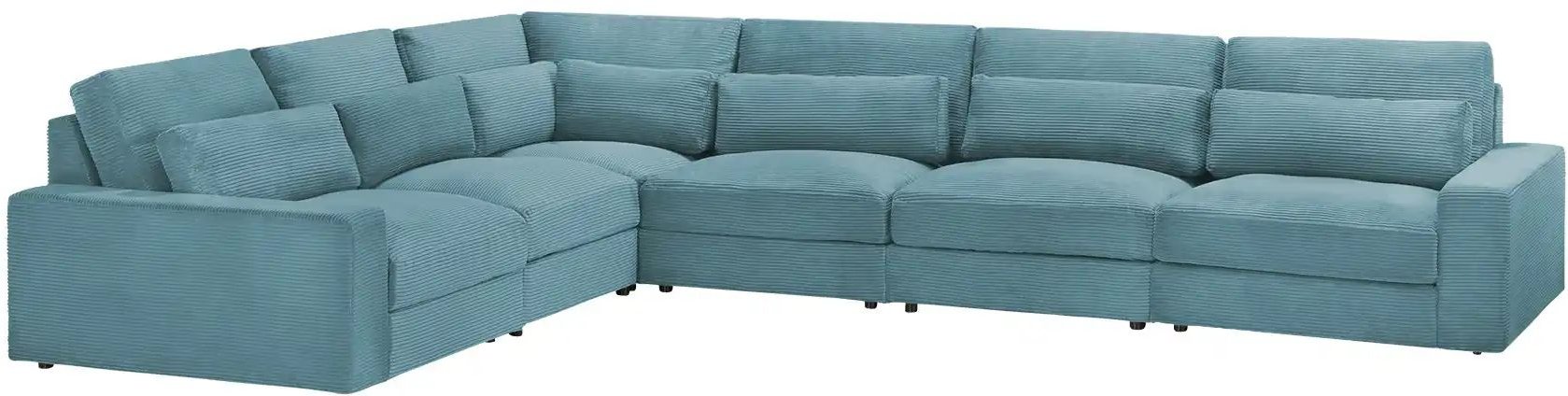 Ecksofa  Branna ¦ türkis/petrol ¦ Maße (cm): B: 412 H: 88 T: 322.0 Polstermöbel > Sofas > Ecksofas - Höffner