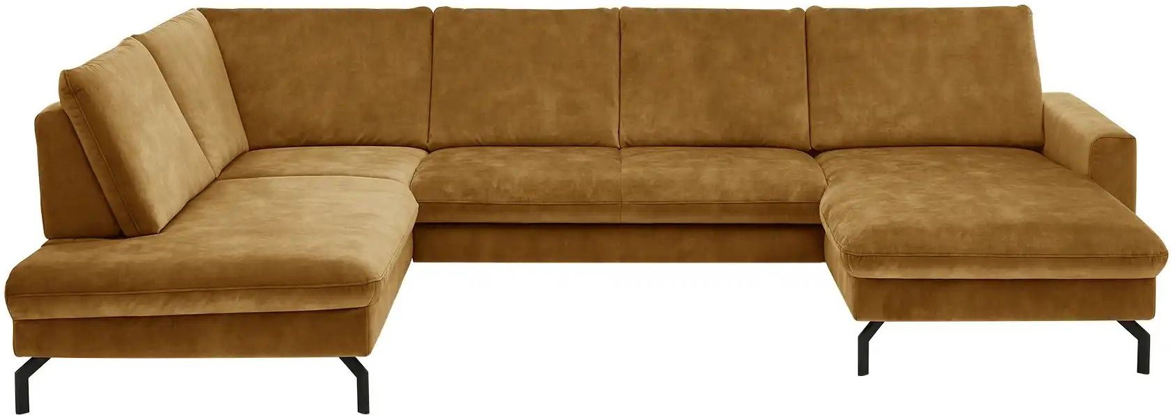 meinSofa Wohnlandschaft aus Mikrofaser Grace ¦ gold ¦ Maße (cm): B: 337 H: 89 T: 220.0 Polstermöbel > Sofas > Wohnlandsc...