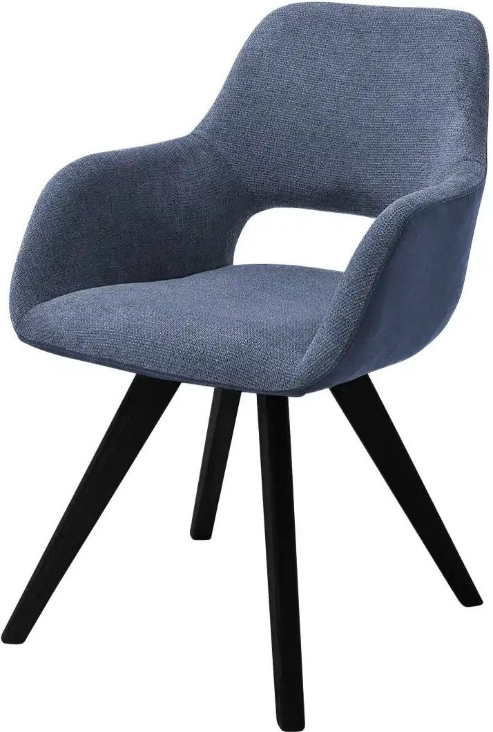 Woodford Armlehnstuhl Lucina ¦ blau ¦ Maße (cm): B: 56 H: 86 T: 64.0 Stühle > Esszimmerstühle > Esszimmerstühle mit Arm...