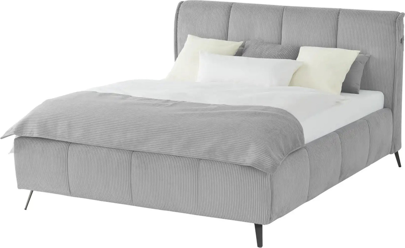 pop Polsterbett mit Bettkasten Pamela ¦ grau ¦ Maße (cm): B: 200 H: 113 Betten > Komfortbetten - Höffner
