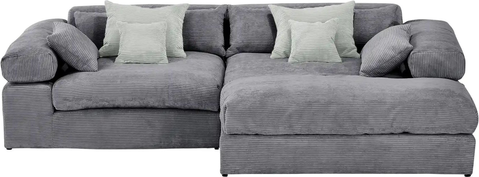 smart Ecksofa Lianea ¦ grau ¦ Maße (cm): B: 291 H: 86 T: 208.0 Polstermöbel > Sofas > 3-Sitzer - Höffner