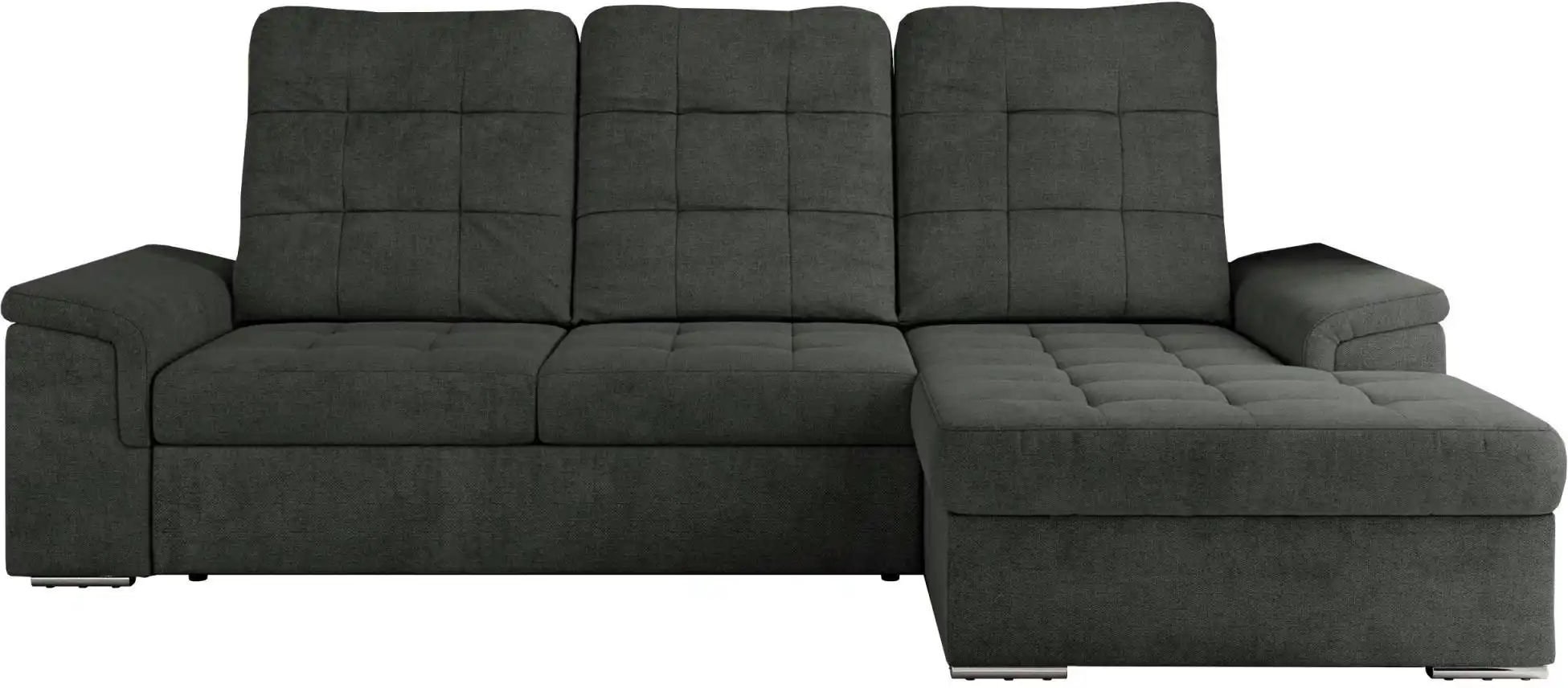 Ecksofa mit Schlaffunktion Madrito ¦ grau ¦ Maße (cm): B: 256 H: 89 Polstermöbel > Sofas > Ecksofas - Höffner