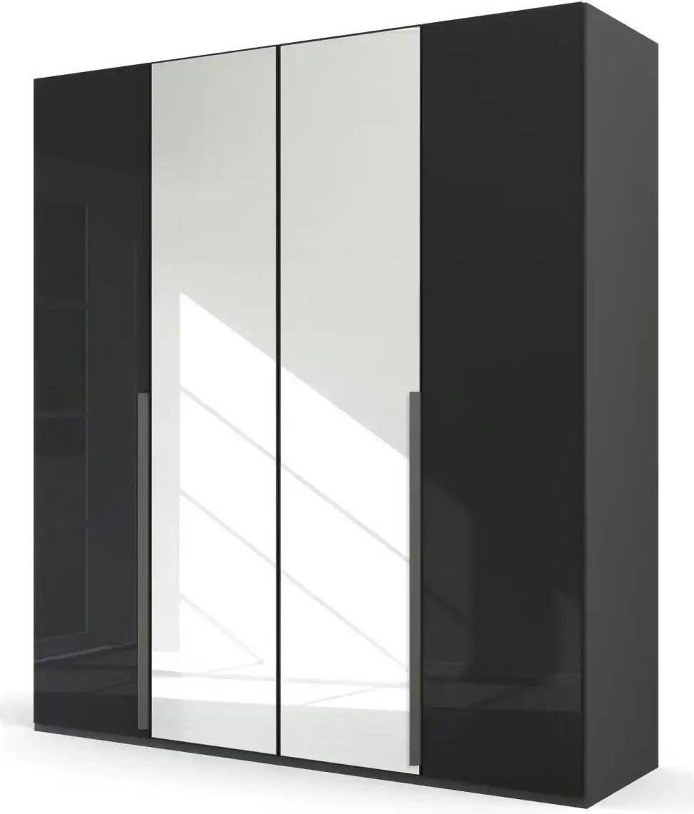 Drehtürenschrank Port Talbot ¦ schwarz ¦ Maße (cm): B: 201 H: 223 Schränke > Kleiderschränke > Drehtürenschränke - Höff...