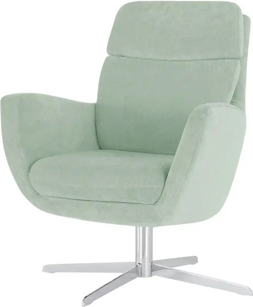 Max Schelling Drehsessel aus Mikrofaser Sierra ¦ grün ¦ Maße (cm): B: 76 H: 93 T: 79.0 Polstermöbel > Sessel > Drehsesse...