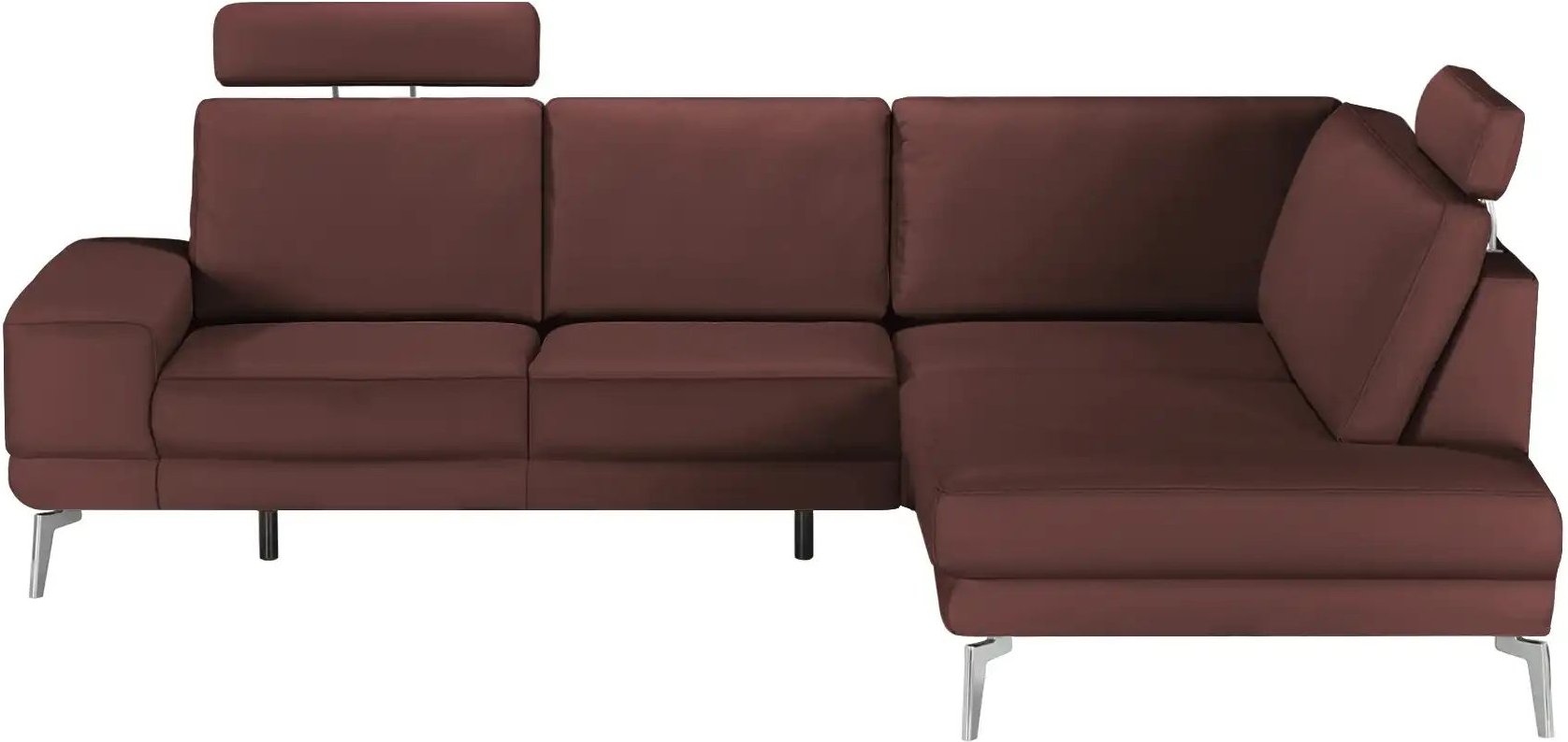 meinSofa Ecksofa aus Leder Dana ¦ rot ¦ Maße (cm): B: 269 H: 86 T: 222.0 Polstermöbel > Sofas > Ecksofas - Höffner