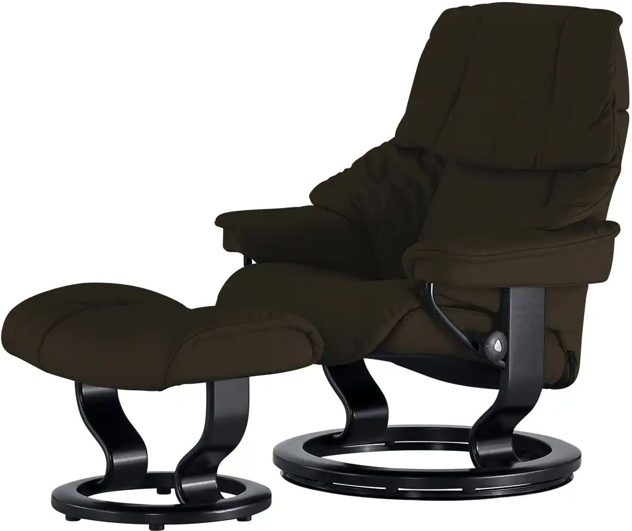 Stressless Relaxsessel mit Hocker Reno L ¦ braun ¦ Maße (cm): B: 88 H: 108 T: 78.0 Polstermöbel > Sessel > Fernsehsesse...
