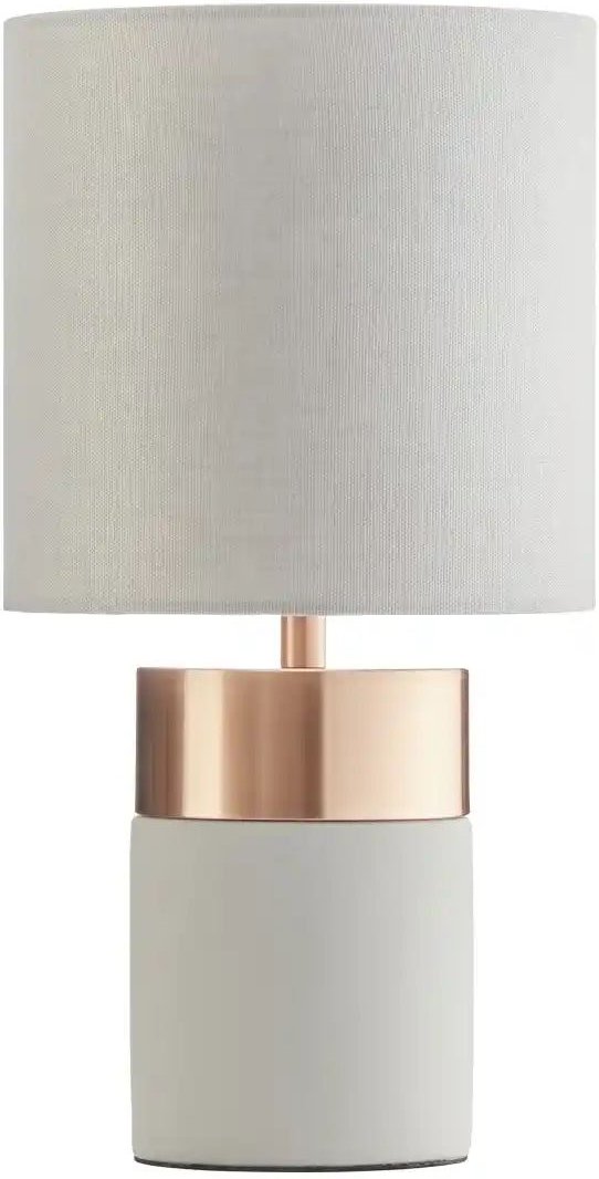 KHG Tischleuchte ¦ grau ¦ Maße (cm): H: 38,5 Ø: 20 Lampen & Leuchten > Tischlampen - Höffner