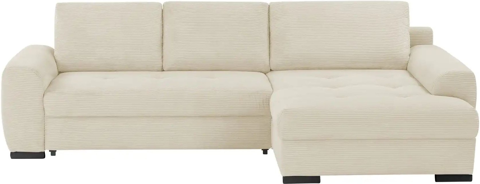 Thumbnail - bobb Ecksofa in kuscheligem Cordstoff Soumia ¦ creme ¦ Maße (cm): B: 283 H: 91 T: 181.0 Polstermöbel > Sofas > Ecksofas ...