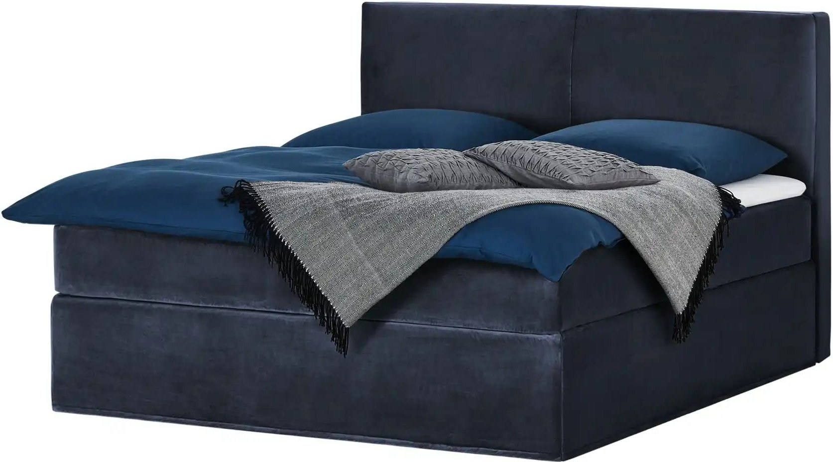 Boxi Boxspringbett 160 x 200 cm Boxi Classic ¦ blau ¦ Maße (cm): B: 160 H: 125 Betten > Boxspringbetten - Höffner