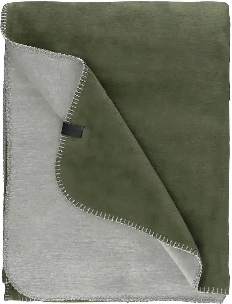 SCHÖNER WOHNEN Kollektion Wohndecke Favorit ¦ grün ¦ Baumwollmischgewebe ¦ Maße (cm): B: 150 Dekokissen & Decken > Kusc...