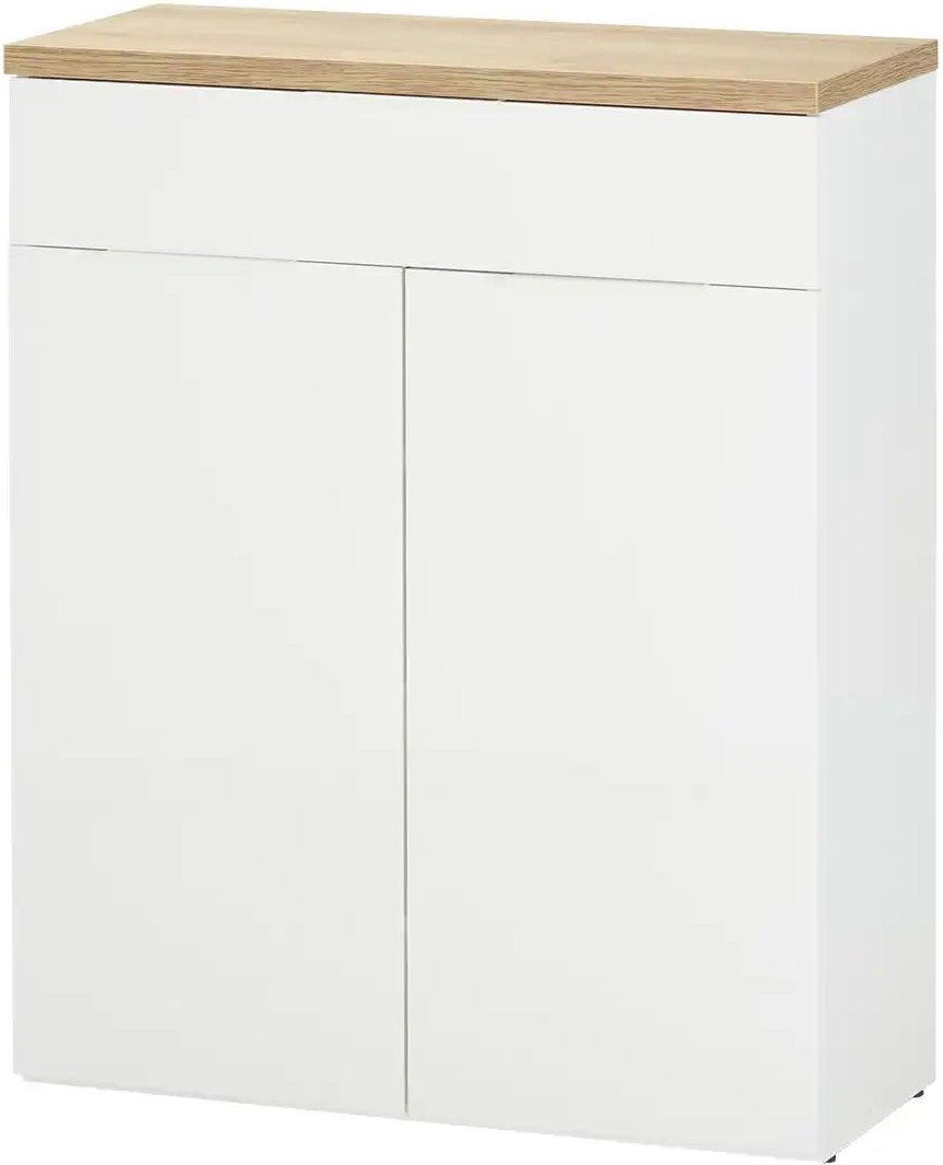 Schuhkommode Siena ¦ weiß ¦ Maße (cm): B: 82,3 H: 102 T: 35.2 Garderoben & Kleiderstangen > Garderoben Schuhschränke - ...