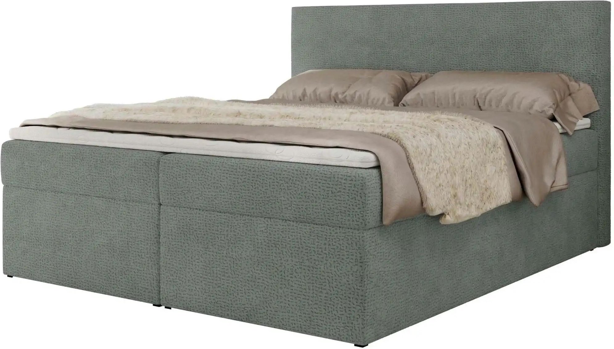 Boxbett mit Bettkasten Jaguar ¦ grau ¦ Maße (cm): B: 204 H: 119 Betten > Komfortbetten - Höffner