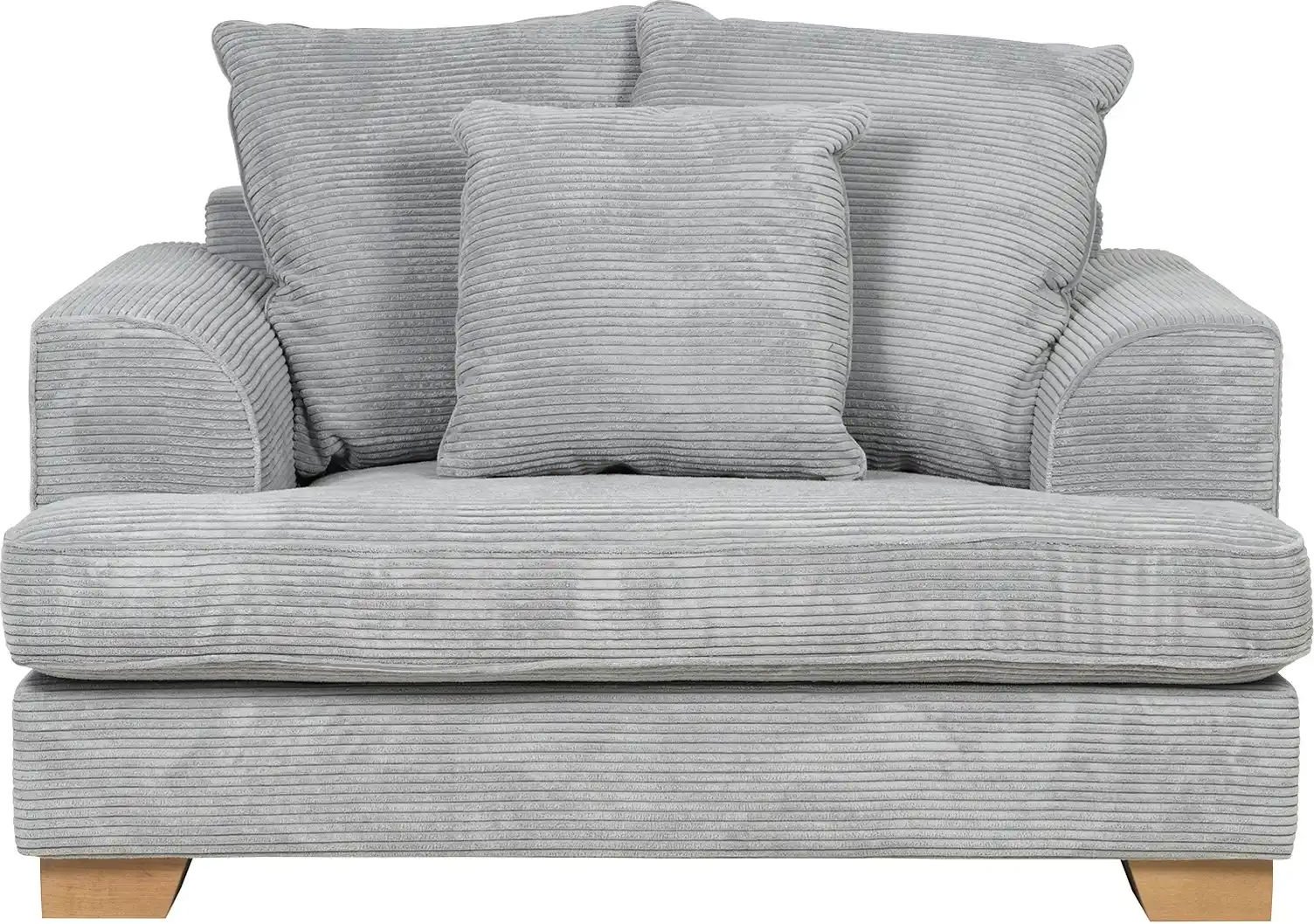 SOHO Sessel Franka ¦ grau ¦ Maße (cm): B: 136 H: 87 T: 103.0 Polstermöbel > Sessel > Lounge Sessel - Höffner