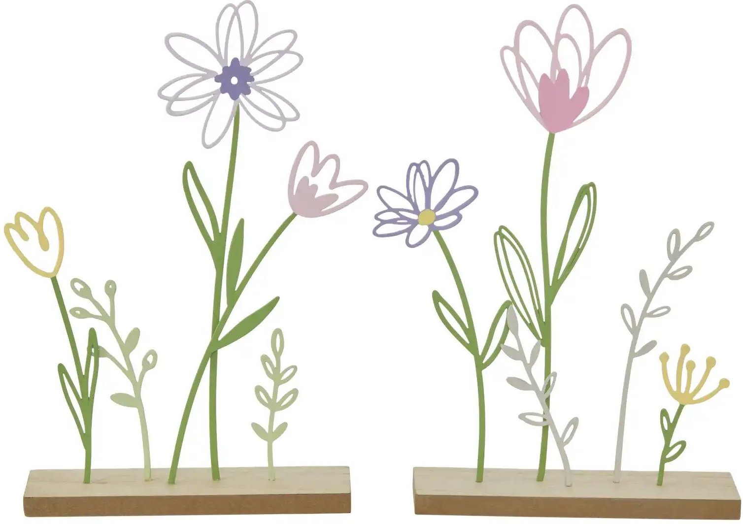 Dekoaufsteller Blossom ¦ mehrfarbig ¦ MDF,Eisen ¦ Maße (cm): B: 23 H: 28 T: 5.0 Accessoires > Dekoartikel - Höffner